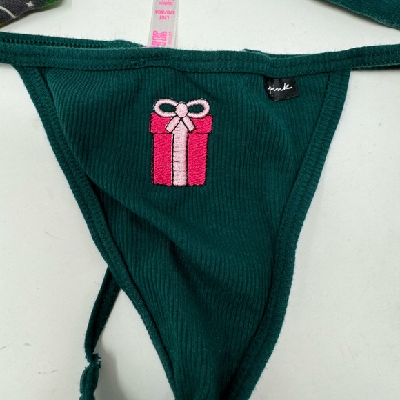 NWOT Bundle of 3 Holiday Pattern Pink Undies - Picture 2 of 7